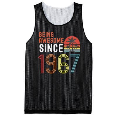 Being Awesome Since 1967, Made In 1967, Vintage 54th Birthday Mesh Reversible Basketball Jersey Tank