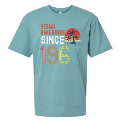 Being Awesome Since 1967, Made In 1967, Vintage 54th Birthday Sueded Cloud Jersey T-Shirt