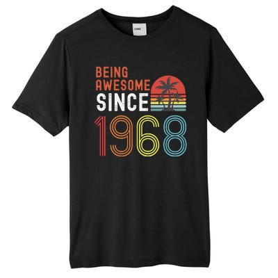 Being Awesome Since 1968, Made In 1968 Vintage 53rd Birthday Tall Fusion ChromaSoft Performance T-Shirt