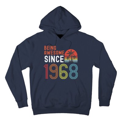 Being Awesome Since 1968, Made In 1968 Vintage 53rd Birthday Hoodie