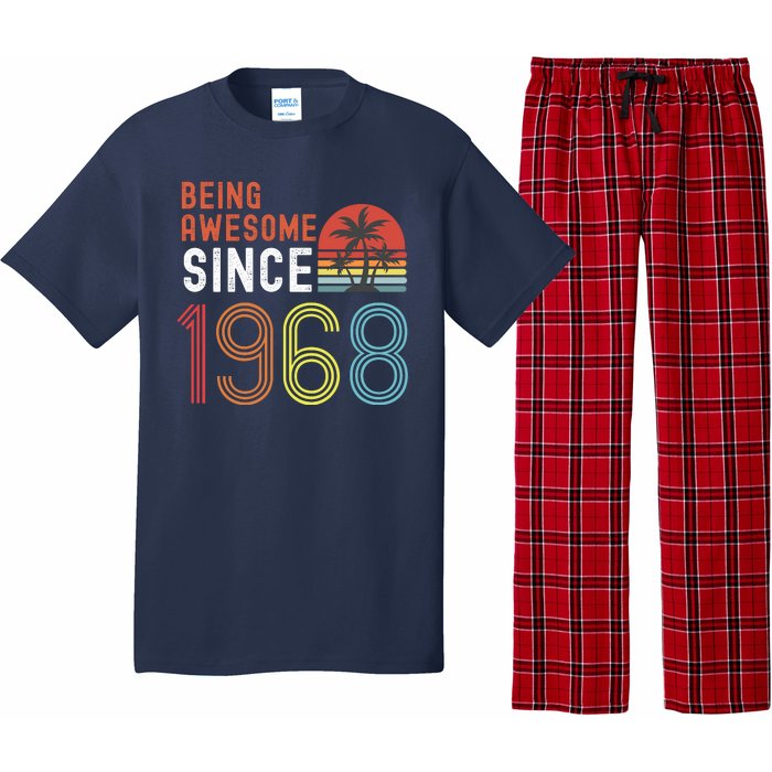 Being Awesome Since 1968, Made In 1968 Vintage 53rd Birthday Pajama Set