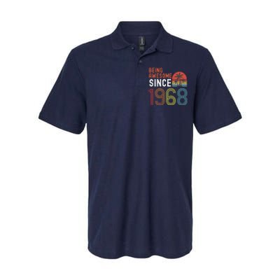 Being Awesome Since 1968, Made In 1968 Vintage 53rd Birthday Softstyle Adult Sport Polo