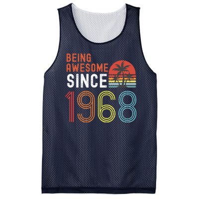 Being Awesome Since 1968, Made In 1968 Vintage 53rd Birthday Mesh Reversible Basketball Jersey Tank