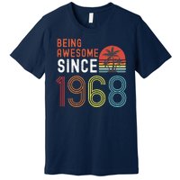 Being Awesome Since 1968, Made In 1968 Vintage 53rd Birthday Premium T-Shirt