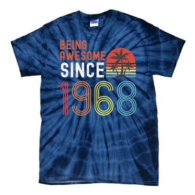 Being Awesome Since 1968, Made In 1968 Vintage 53rd Birthday Tie-Dye T-Shirt