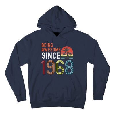 Being Awesome Since 1968, Made In 1968 Vintage 53rd Birthday Tall Hoodie