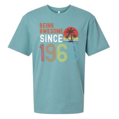 Being Awesome Since 1968, Made In 1968 Vintage 53rd Birthday Sueded Cloud Jersey T-Shirt