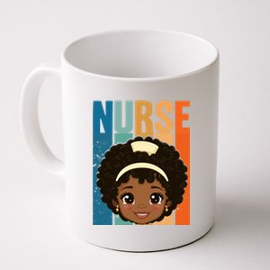 Black Afro Strong Nurse Black History Month Nursing Funny Gift Coffee Mug