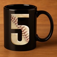 Baseball 5th Birthday  11oz C Handle Ceramic Mug