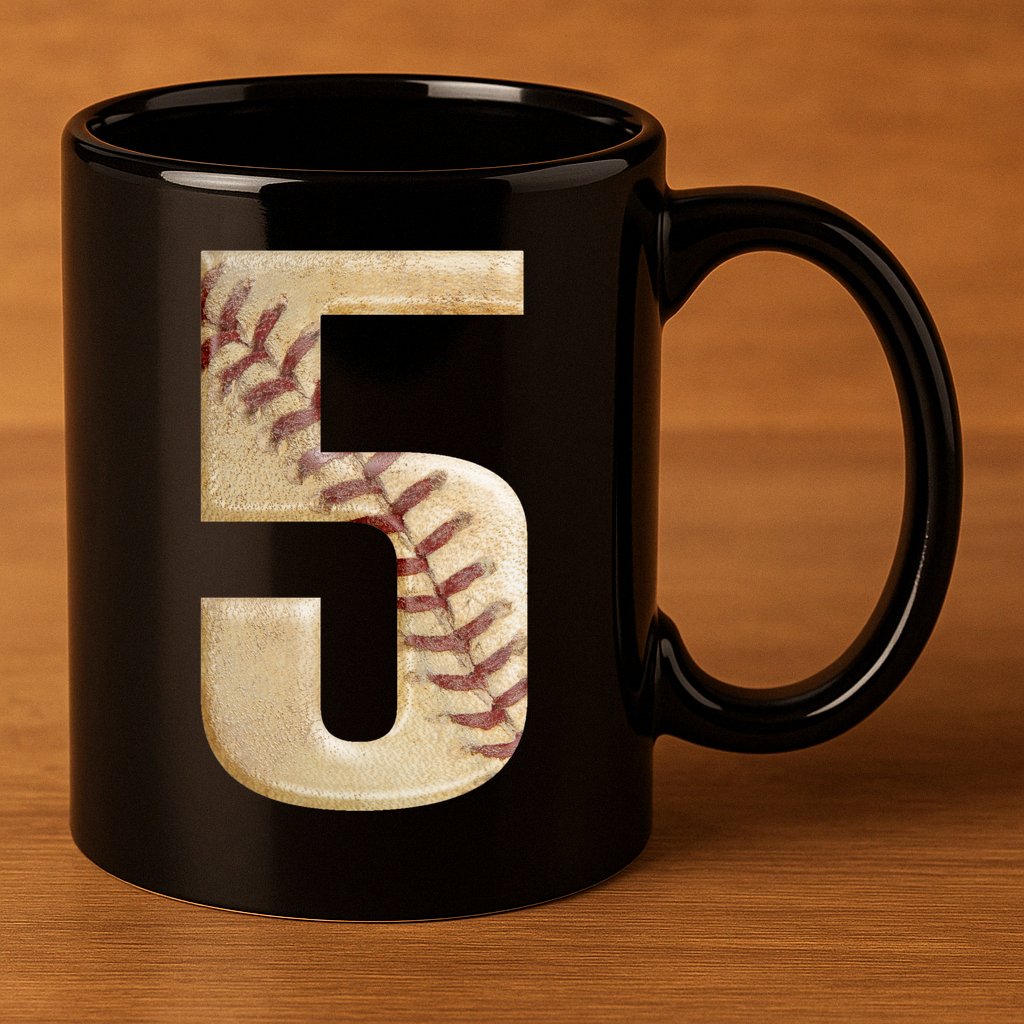 Baseball 5th Birthday  11oz C Handle Ceramic Mug
