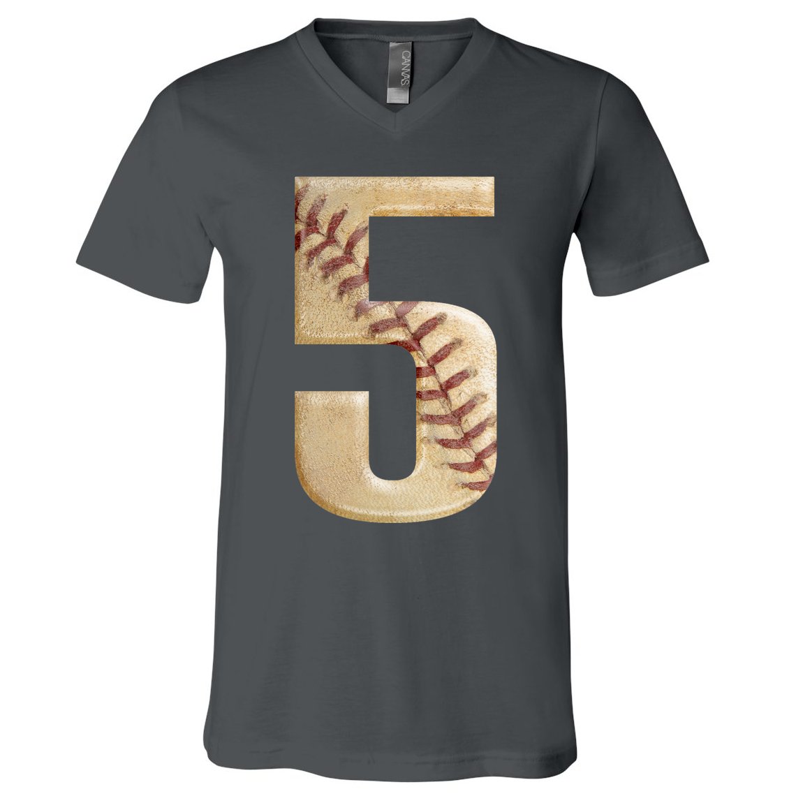 Baseball 5th Birthday  V-Neck T-Shirt