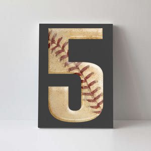 Baseball 5th Birthday  Canvas