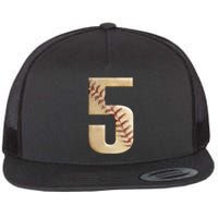 Baseball 5th Birthday  Flat Bill Trucker Hat