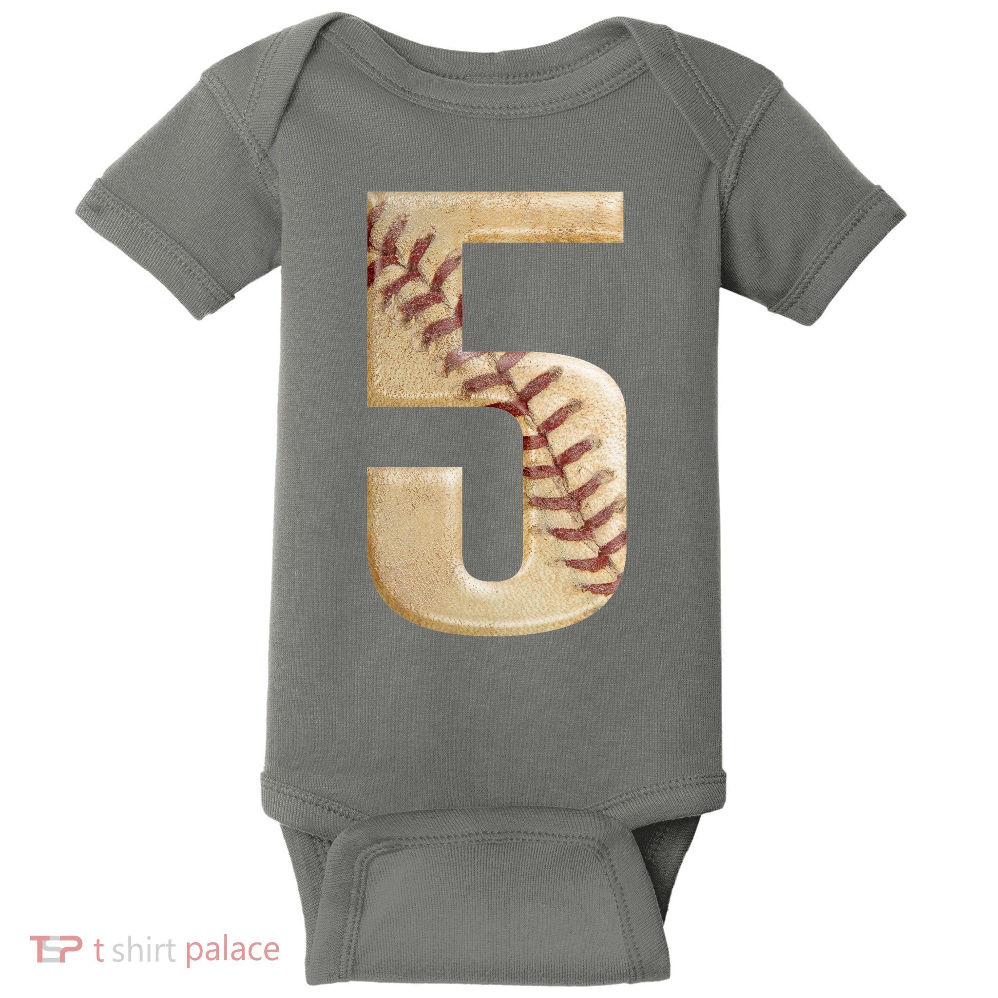 Baseball 5th Birthday  Baby Bodysuit