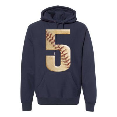 Baseball 5th Birthday  Premium Hoodie