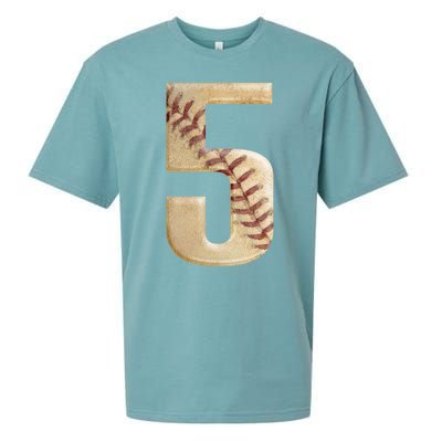 Baseball 5th Birthday  Sueded Cloud Jersey T-Shirt