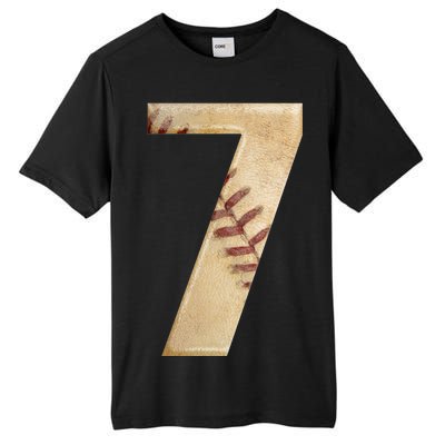 Baseball 7th Birthday Tall Fusion ChromaSoft Performance T-Shirt