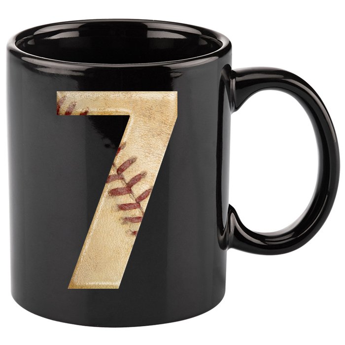 Baseball 7th Birthday 11oz C Handle Ceramic Mug