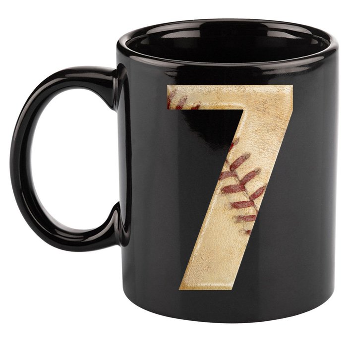 Baseball 7th Birthday 11oz C Handle Ceramic Mug