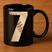Baseball 7th Birthday 11oz C Handle Ceramic Mug