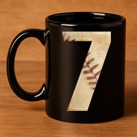 Baseball 7th Birthday 11oz C Handle Ceramic Mug
