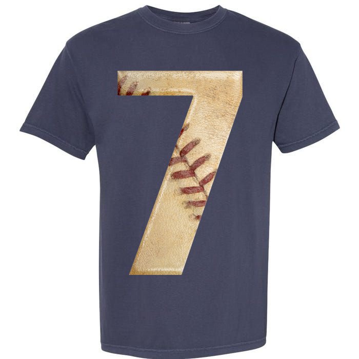 Baseball 7th Birthday Garment-Dyed Heavyweight T-Shirt