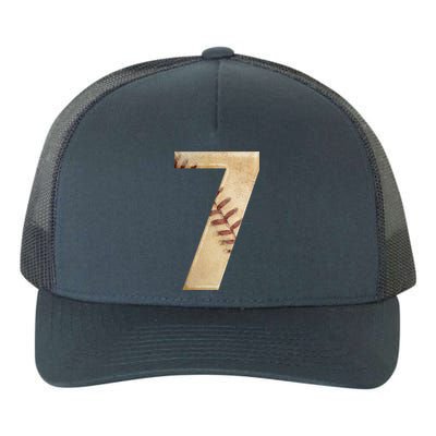 Baseball 7th Birthday Yupoong Adult 5-Panel Trucker Hat