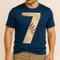 Baseball 7th Birthday Cooling Performance Crew T-Shirt