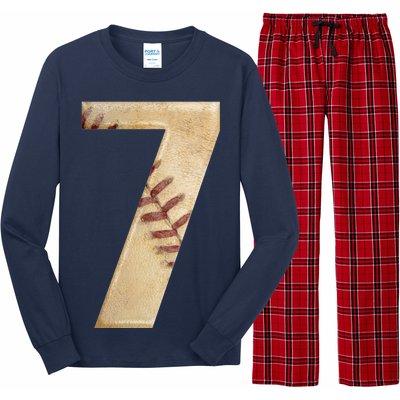 Baseball 7th Birthday Long Sleeve Pajama Set