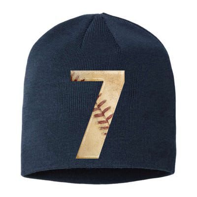 Baseball 7th Birthday Sustainable Beanie