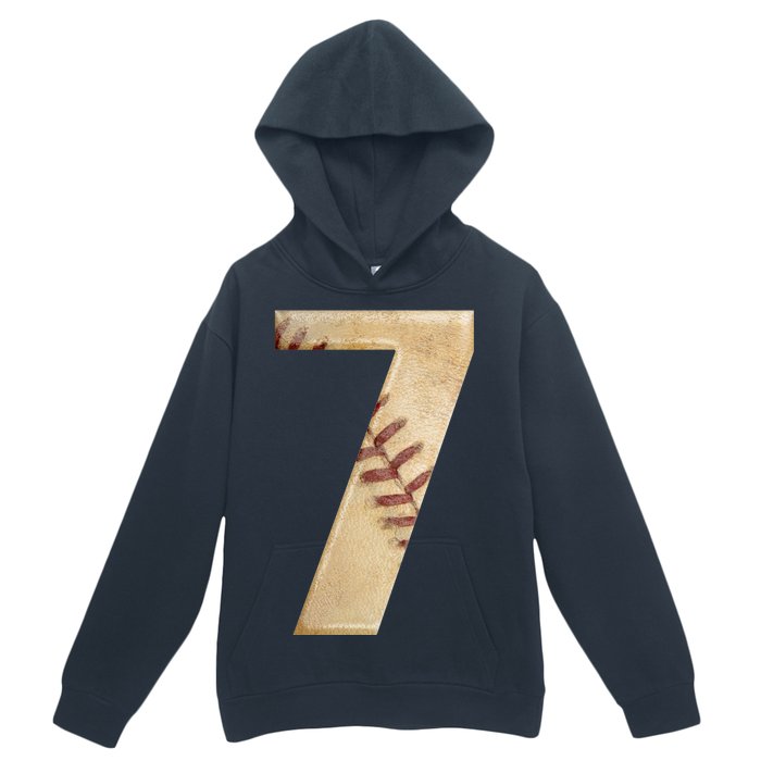 Baseball 7th Birthday Urban Pullover Hoodie