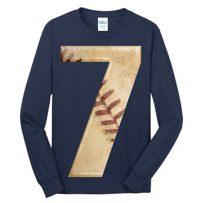 Baseball 7th Birthday Tall Long Sleeve T-Shirt