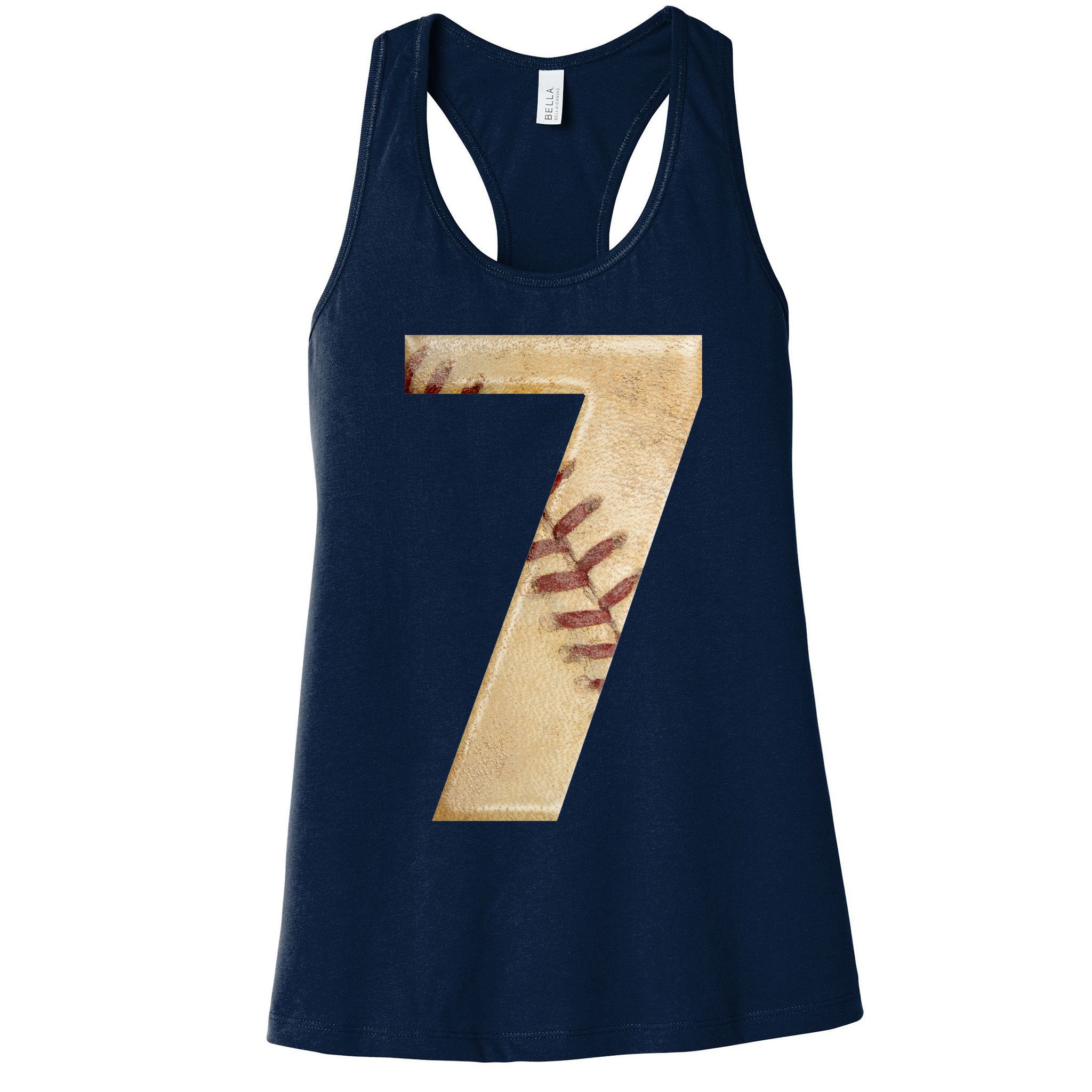 Baseball 7th Birthday Womens Tank Top