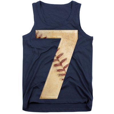 Baseball 7th Birthday Tank Top