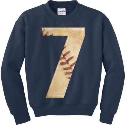 Baseball 7th Birthday Kids Sweatshirt