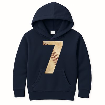 Baseball 7th Birthday Kids Hoodie