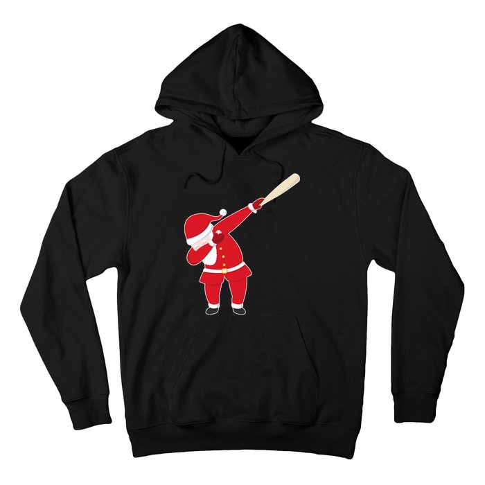 Baseball Bat Dabbing Santa Hoodie