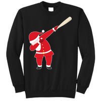 Baseball Bat Dabbing Santa Sweatshirt