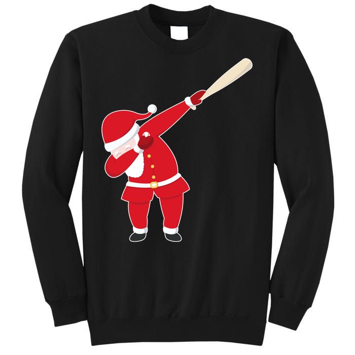 Baseball Bat Dabbing Santa Sweatshirt