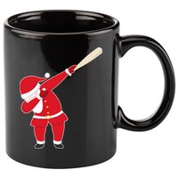 Baseball Bat Dabbing Santa 11oz C Handle Ceramic Mug
