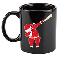Baseball Bat Dabbing Santa 11oz C Handle Ceramic Mug