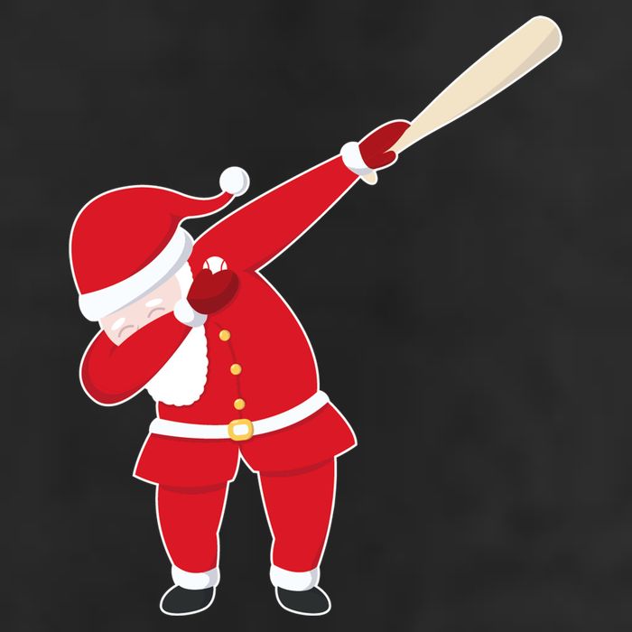 Baseball Bat Dabbing Santa 11oz C Handle Ceramic Mug