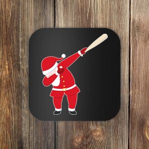 Baseball Bat Dabbing Santa Coaster