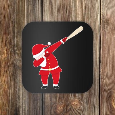 Baseball Bat Dabbing Santa Coaster