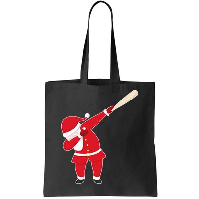 Baseball Bat Dabbing Santa Tote Bag