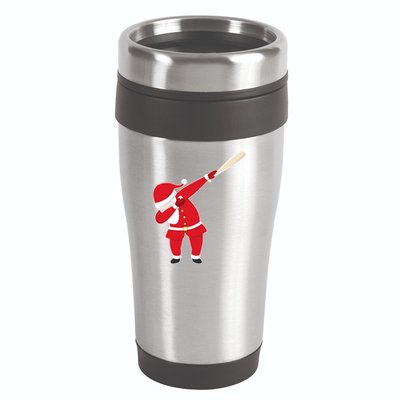 Baseball Bat Dabbing Santa 16oz Travel Tumbler