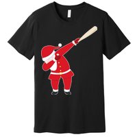 Baseball Bat Dabbing Santa Premium T-Shirt