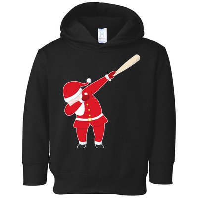 Baseball Bat Dabbing Santa Toddler Hoodie