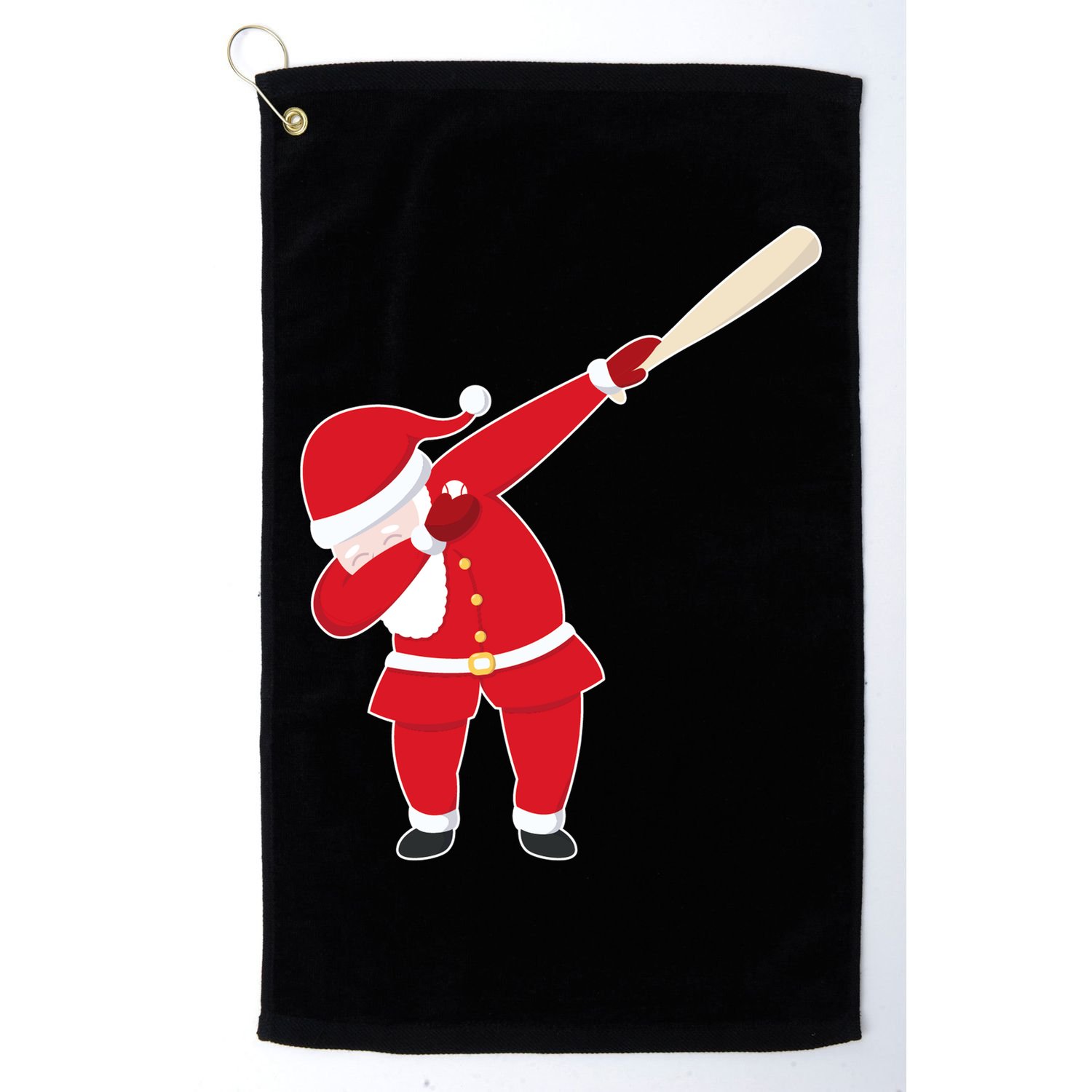 Baseball Bat Dabbing Santa Golf Towel