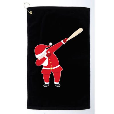 Baseball Bat Dabbing Santa Platinum Collection Golf Towel